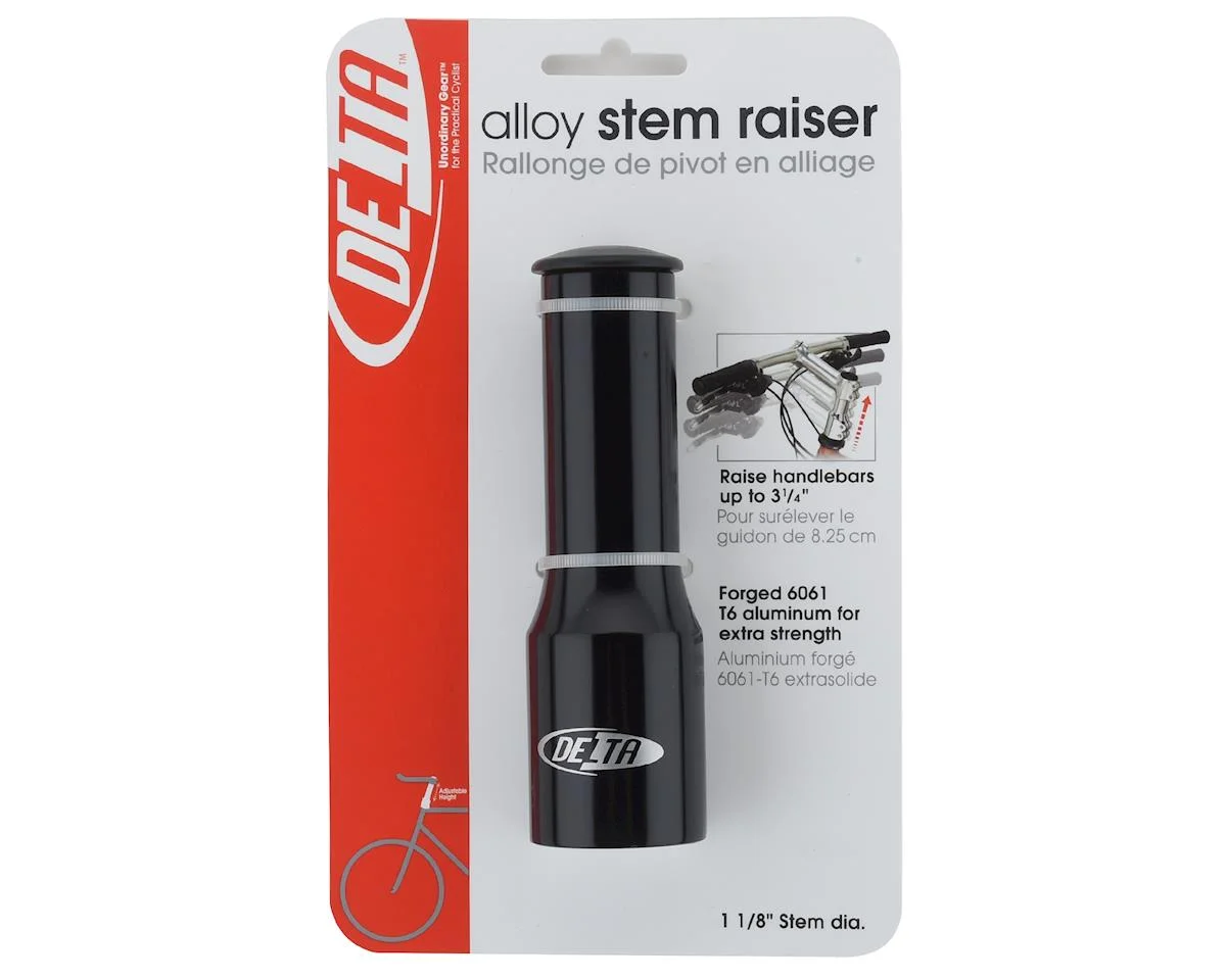 Delta Stem Raiser (Black) (1-1/8") (Threadless) - view 2